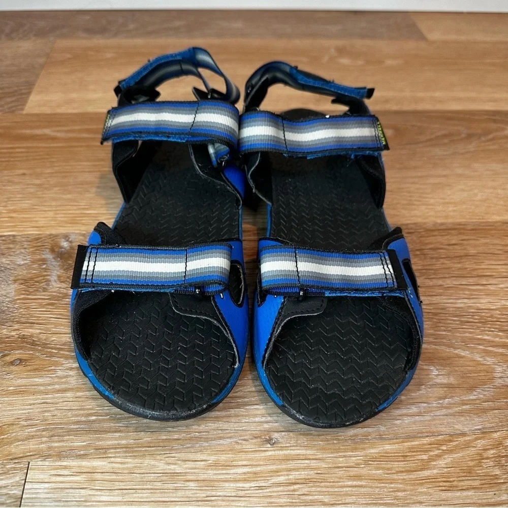 Merrell Hydro Blaze Blue Hook-and Loop Boys Sandals, Size 7